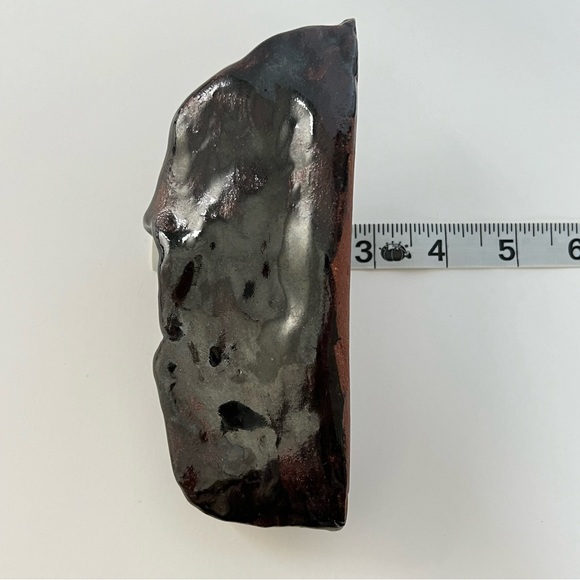 Vases Pair Clay Free Form Contemporary Rustic Natural Brown Tan Handmade - Picture 7 of 9